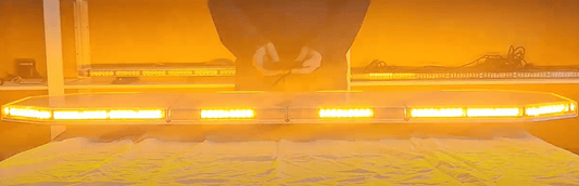 48” / 60" Gen 6 Dual Color Amber & White Warning Light Bar for Transport, Security, Construction, Tow Truck