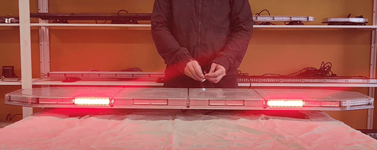 60” Gen6 Dual Color Amber or Amber & White Tow Truck Transport Truck Warning Light Bar ( Brake & Signal Light, Work Light )