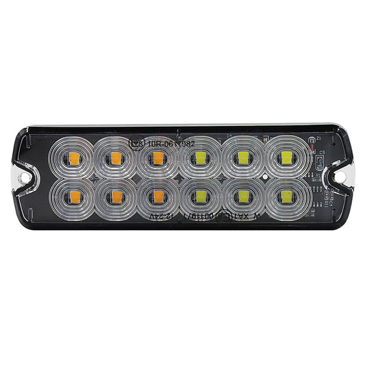 S6 Ultra Slim Double Row Super Bright Warning Grille / Surface Mount Strobe Light