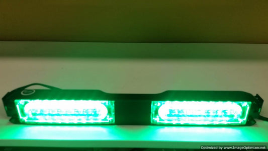 Night Hawk Green LED Warning Strobe Dash Visor Light for Volunteer Firefighter