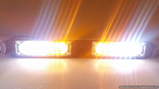 Night Hawk LED Warning Strobe Dash Visor Light for construction, security, emergency vehicle