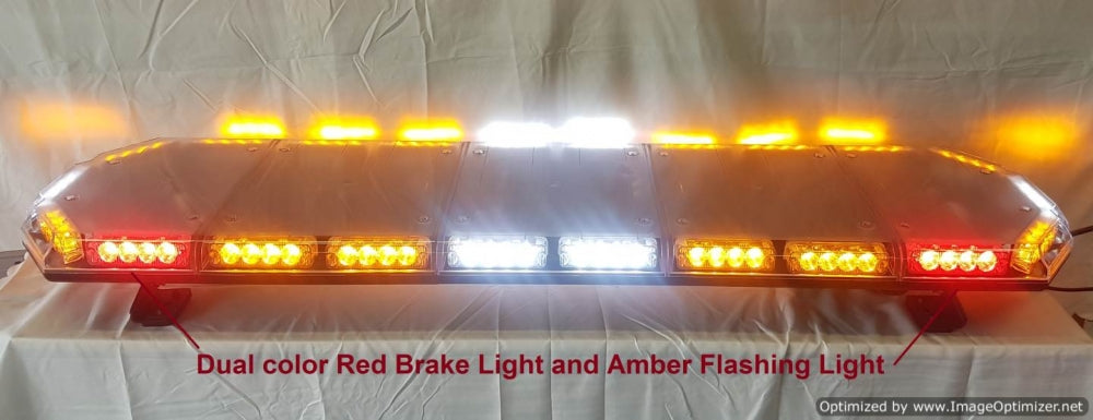 47" BrightWay Warning Rooftop Light Bar with Dual Color Brake and Signal
