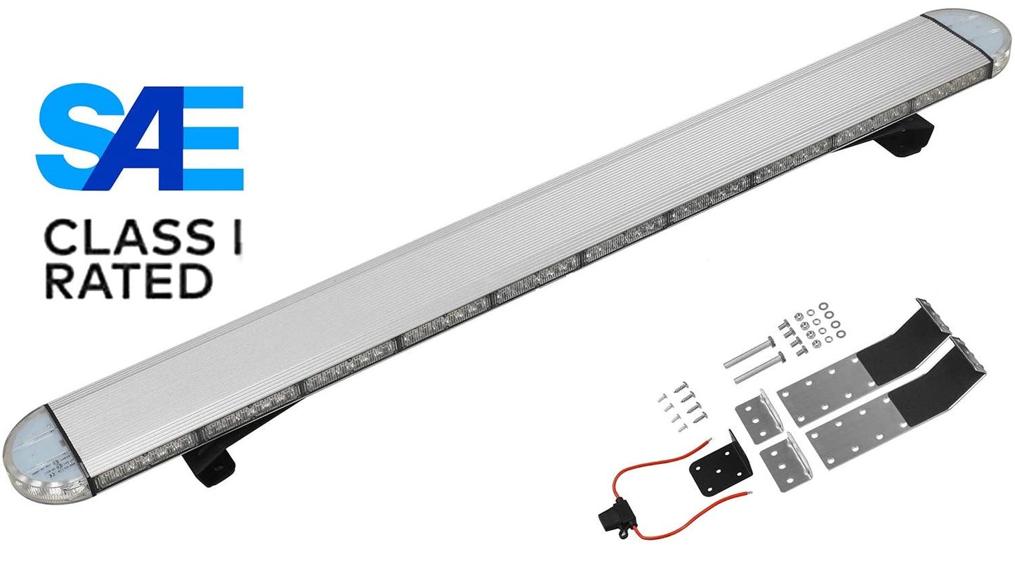 48" X1 Full Size LED Rooftop Warning Emergency Light Bar with Work Light