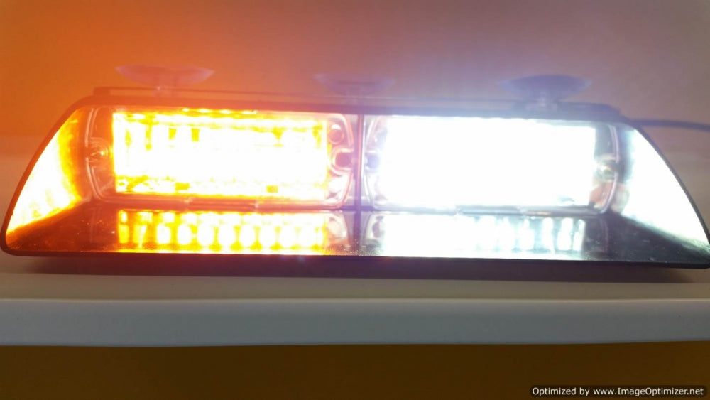 Lightning LED Dash Warning Strobe Light for Construction vehicle, security, volunteer firefighters