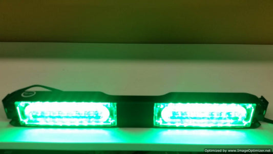 Night Hawk Green LED Warning Strobe Dash Visor Light for Volunteer Firefighter