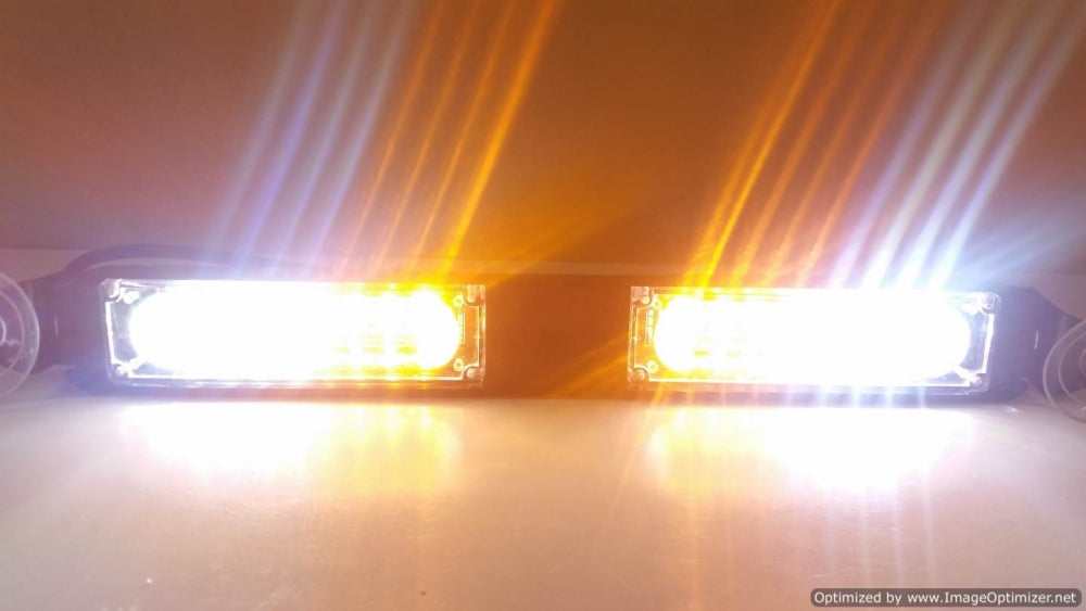 Night Hawk LED Warning Strobe Dash Visor Light for construction, security, emergency vehicle