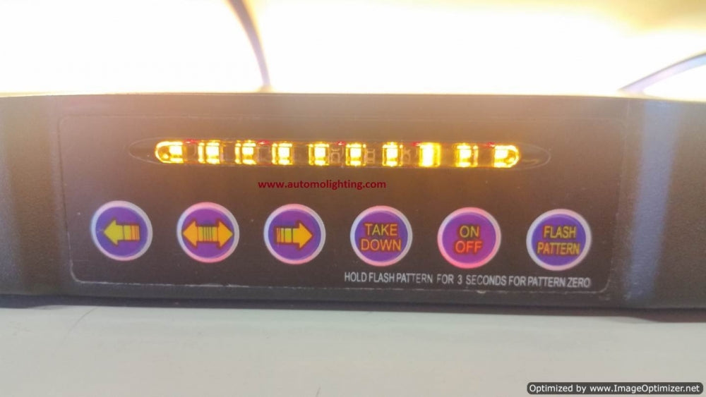 SkyLight Split Sun Visor Strobe Light Bar for Volunteer Firefighter