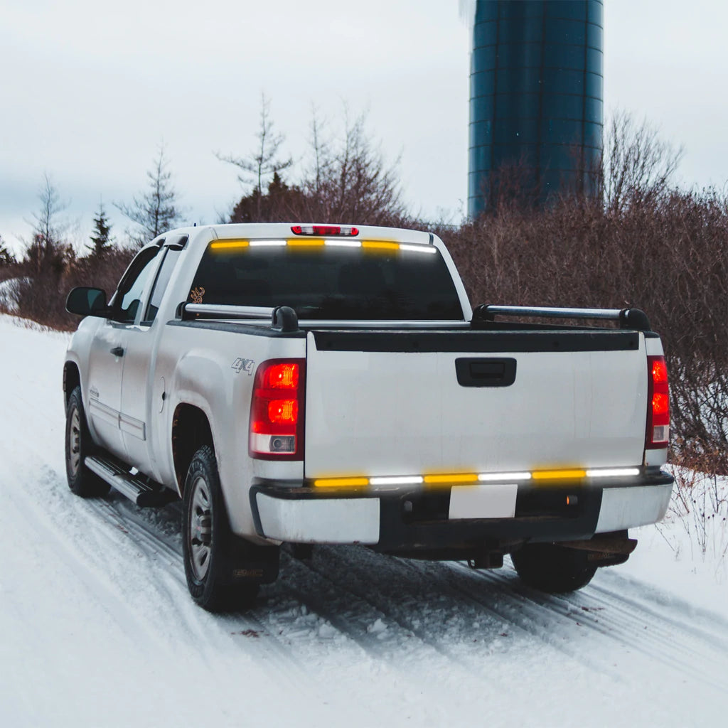 Package Deal - Chaser Warning Flashing Safety Strip Light ( For Rear and both Side )